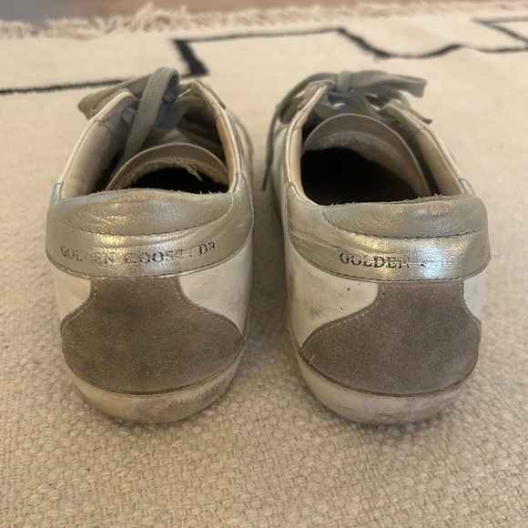 Golden Goose Superstar Mixed Leather Sneakers (Silver) - Picture 4 of 5